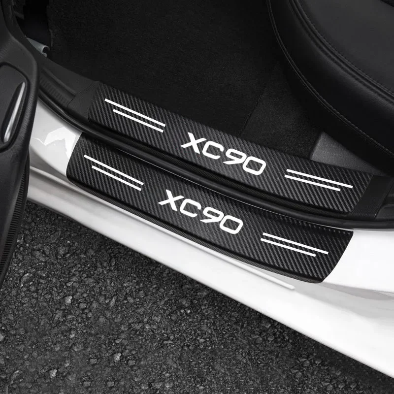 Volvo Car Accessories Xc90 - Car Carbon Fiber Threshold Protective Film