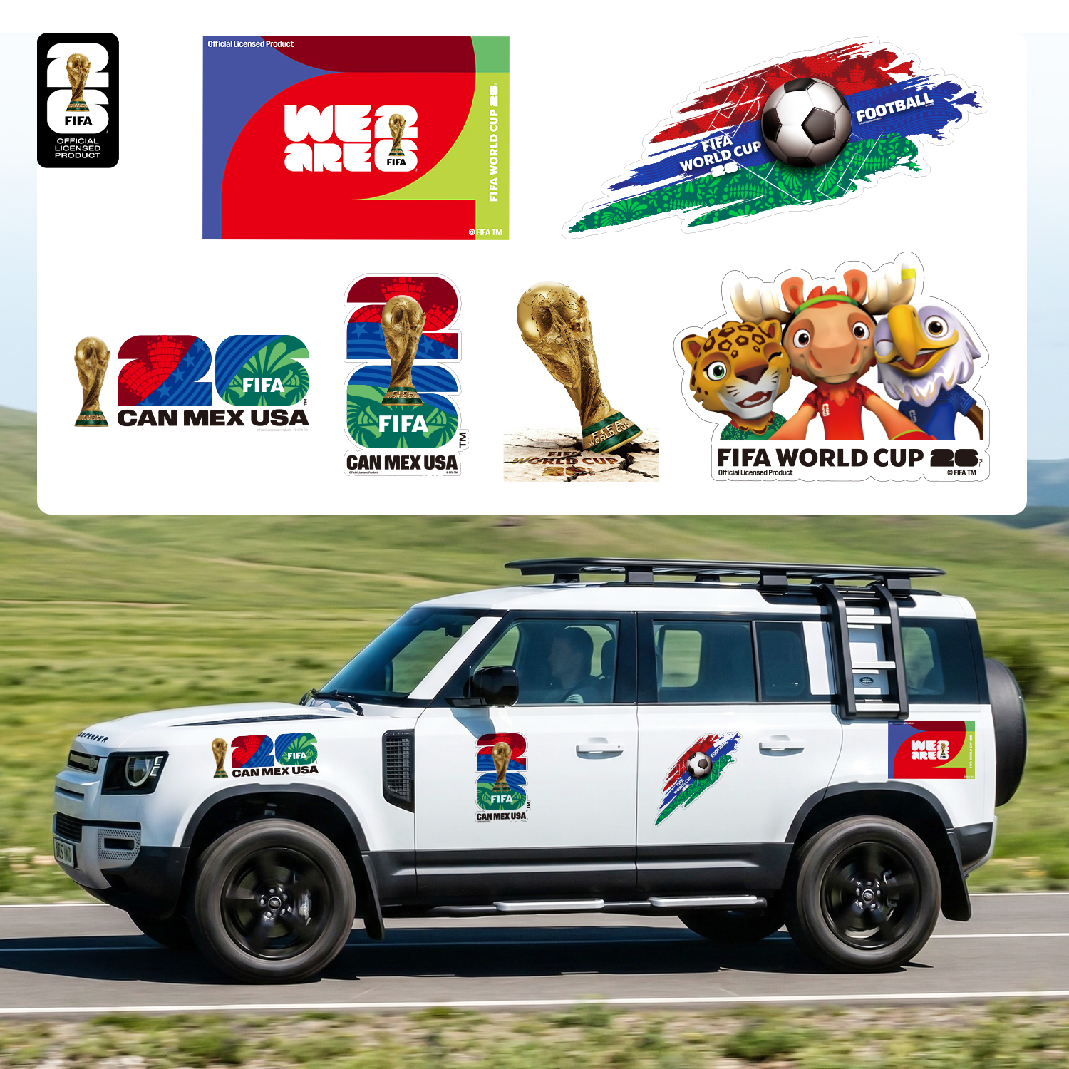 Car Accessories Outside - FIFA World Cup 2026 Car Decal