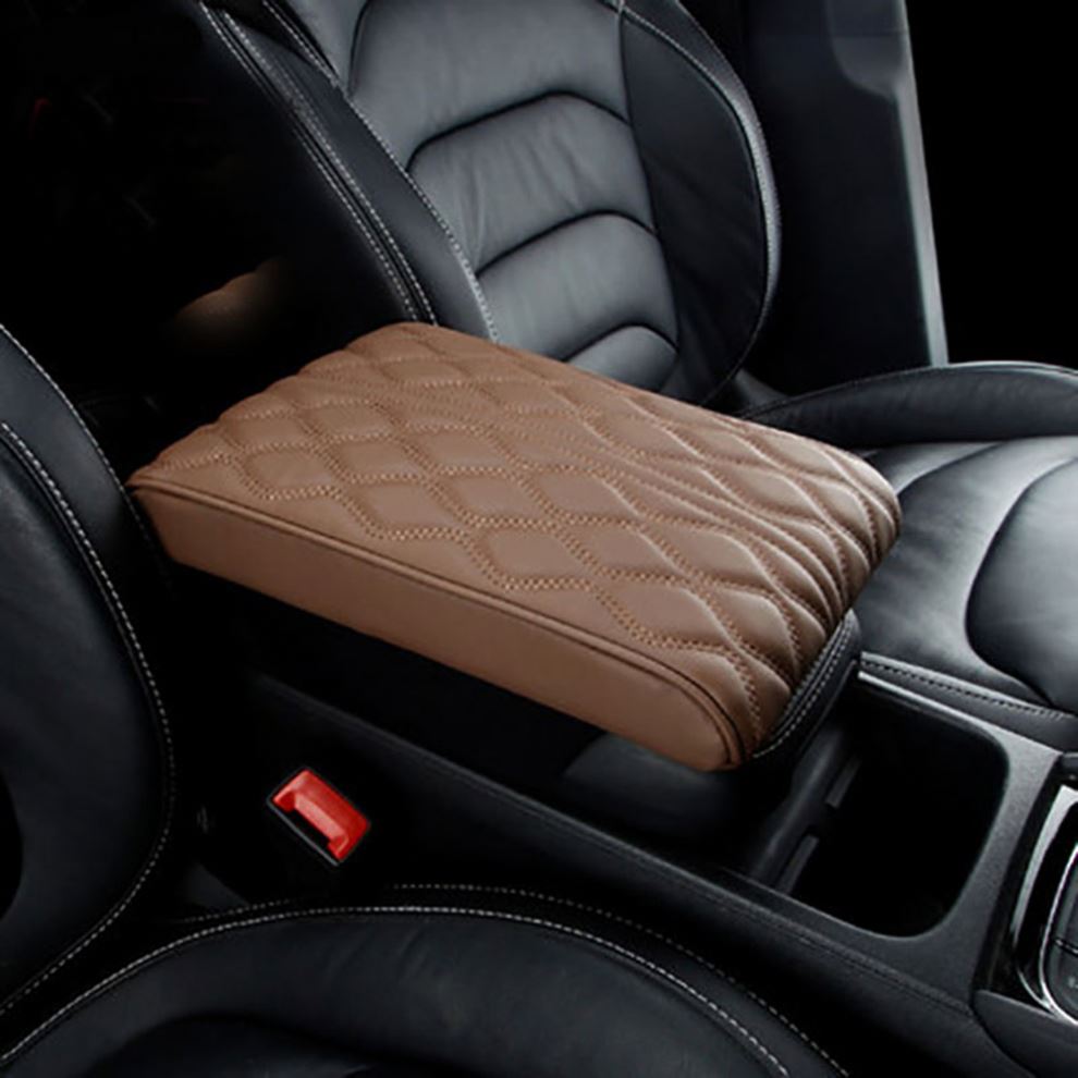 Leather Car Seat Cover - Car Central Armrest Pad Multi-color Auto