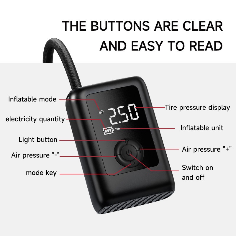 Mini Car Tire Pump Electric In - Car Portable Tire Inflator avis et prix