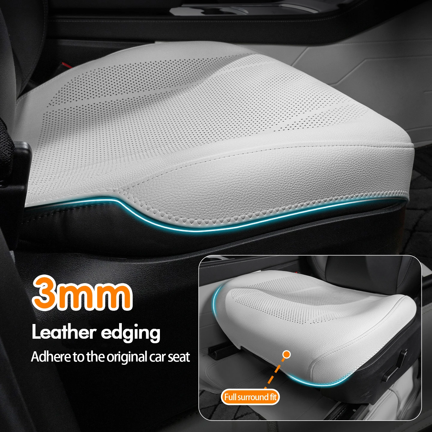 For Tesla Model Y 2019-2026 MY - Leather Car Seat Cover avis et prix