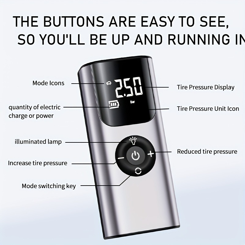 Car Wireless Air Pump Electric - Car Portable Tire Inflator avis et prix