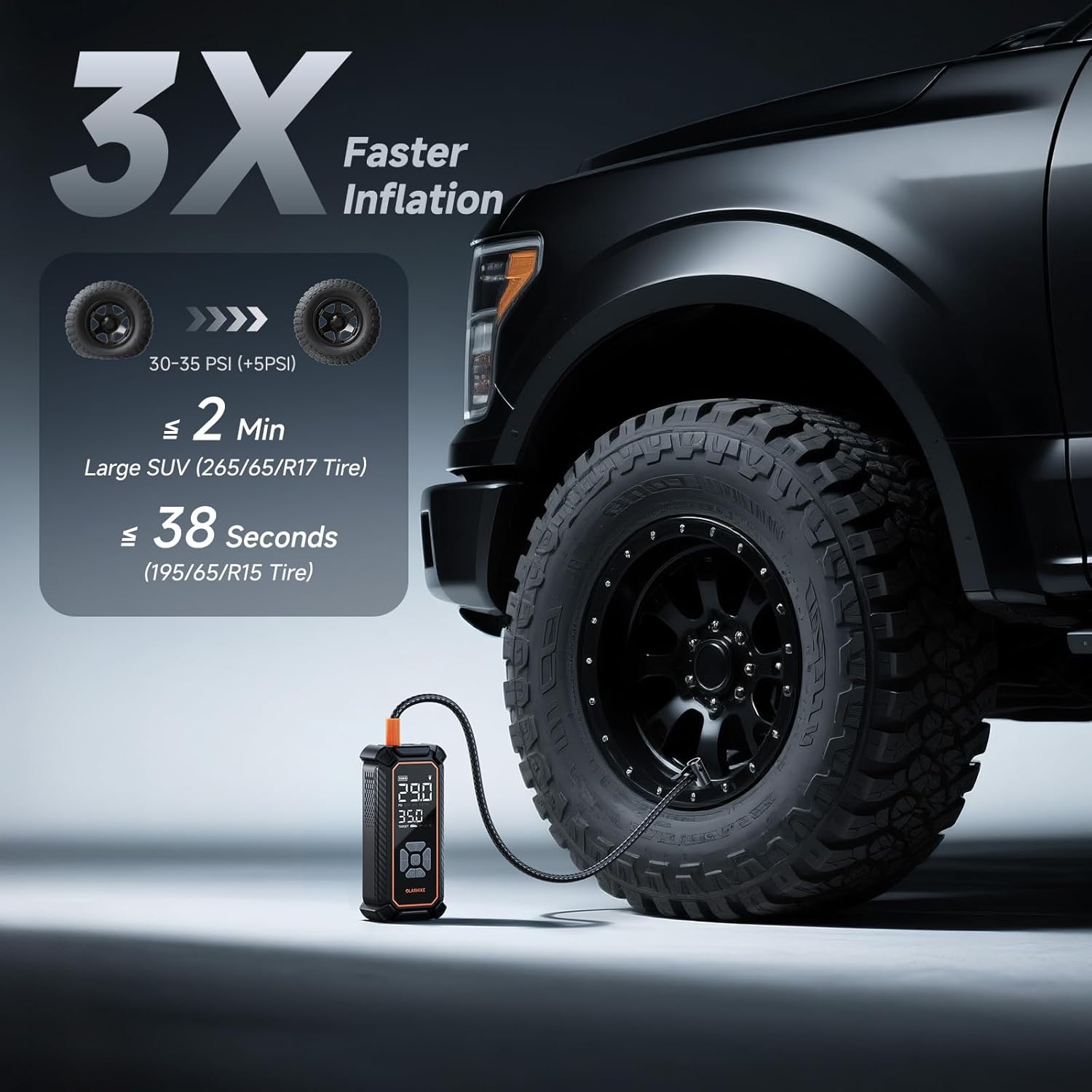 Portable Cordless Tire Inflato - Car Portable Tire Inflator avis et prix