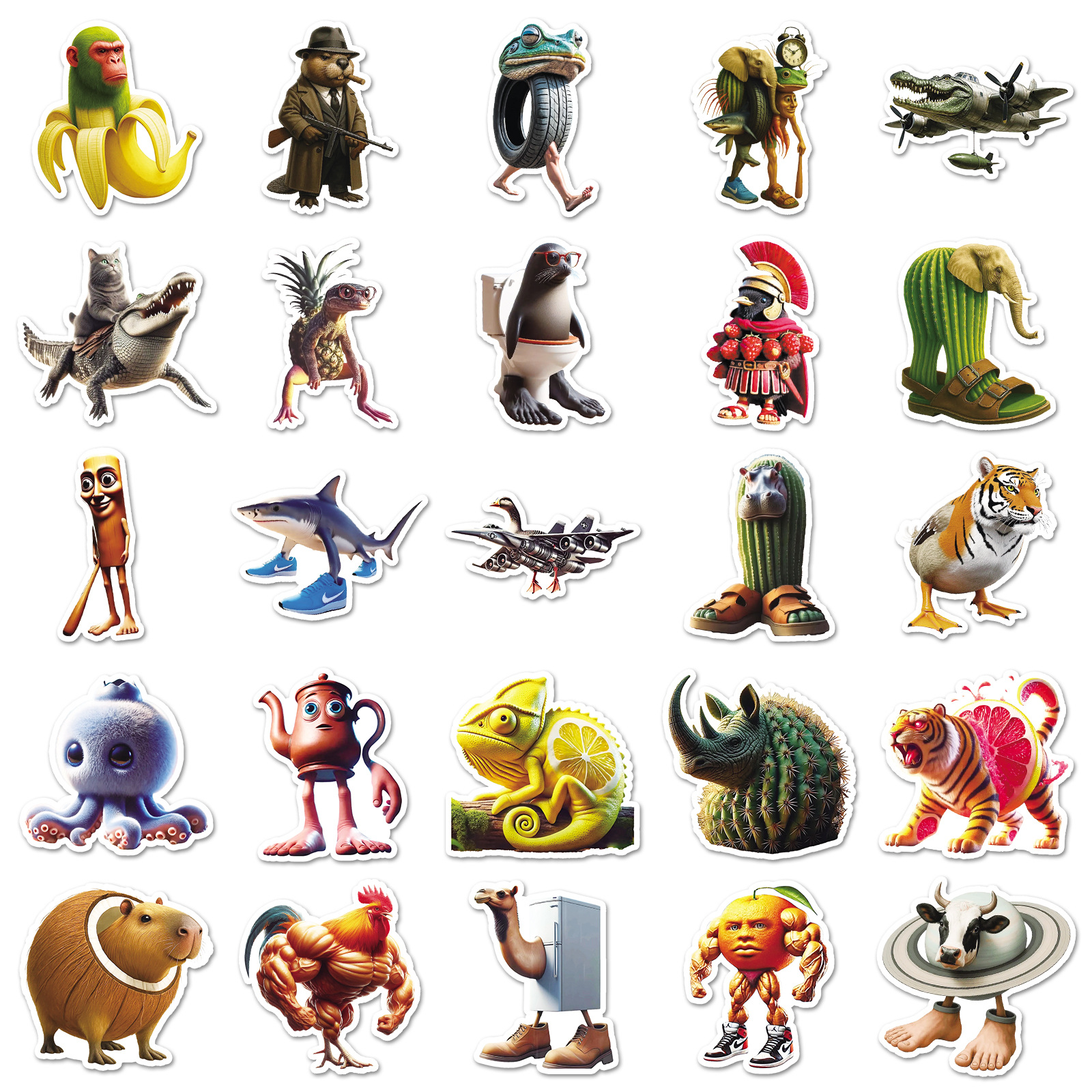 50PCS Italian Brainrot Sticker - Car Accessories Outside avis et prix