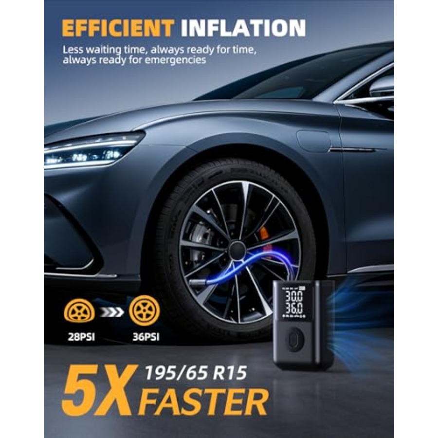 Tire Inflator Portable Air Com - Car Portable Tire Inflator avis et prix