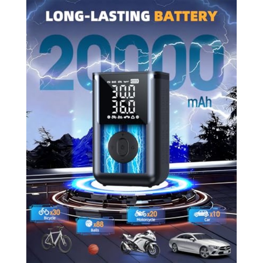 Tire Inflator Portable Air Com - Car Portable Tire Inflator avis et prix