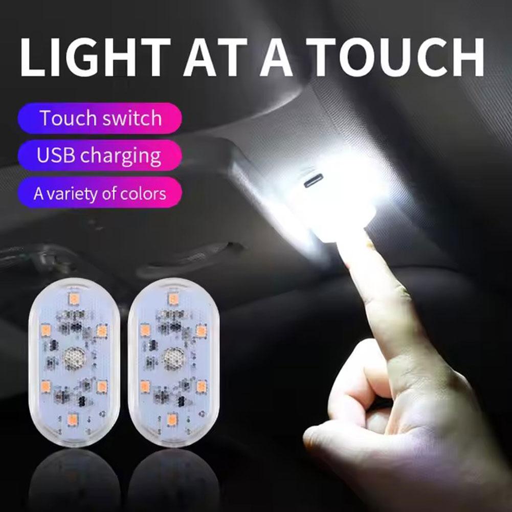 1/2/4pcs Car LED Touch Lights  - Wireless Car Charger avis et prix