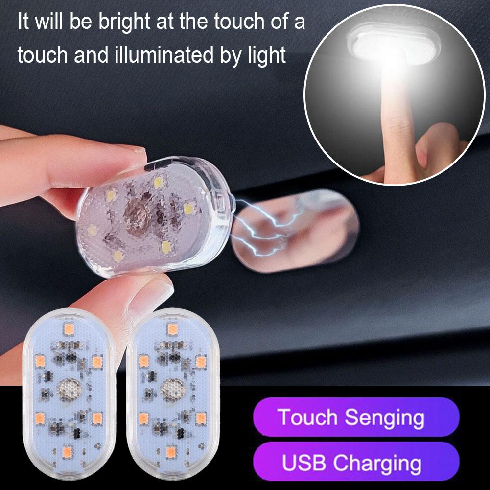 1/2/4pcs Car LED Touch Lights  - Wireless Car Charger avis et prix