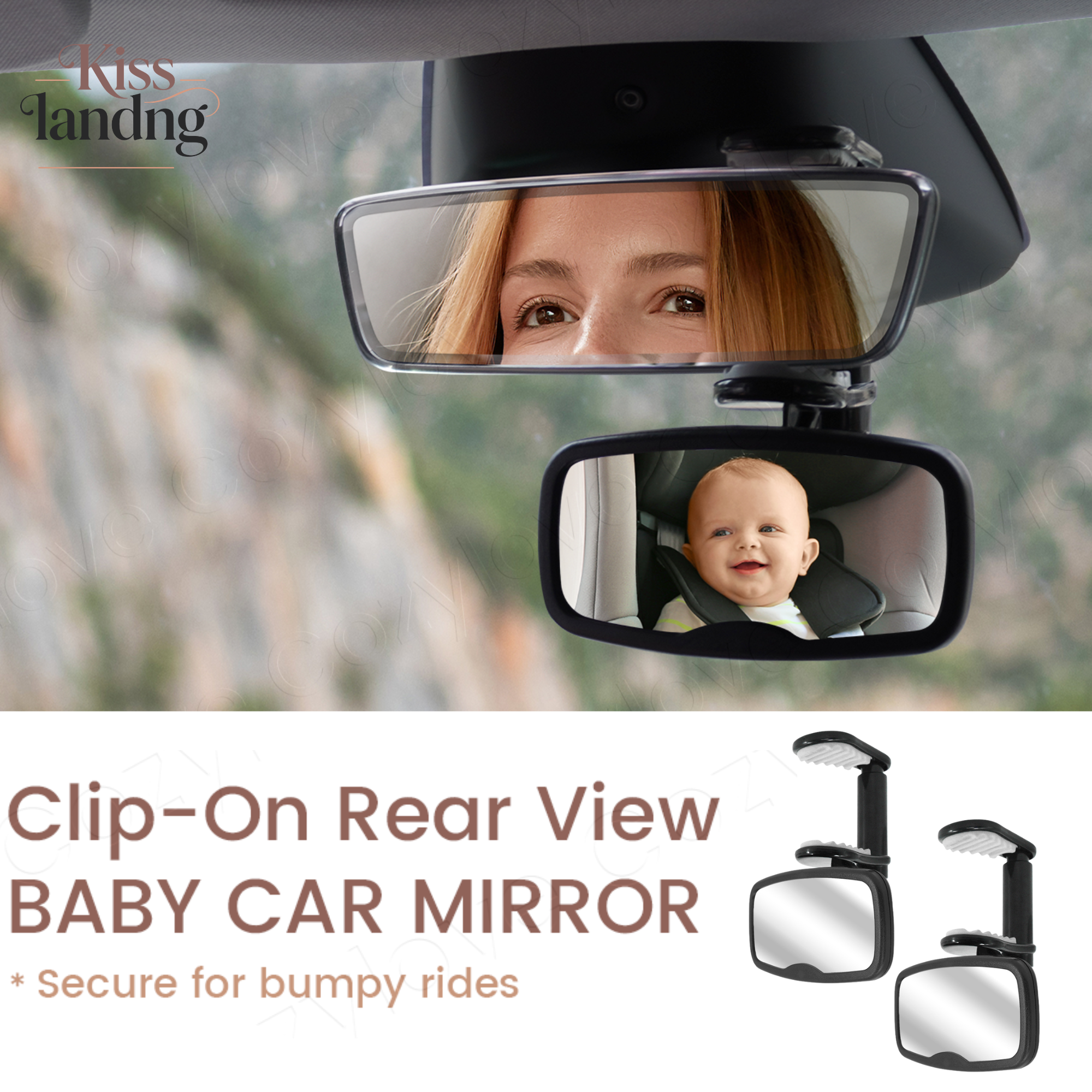 1PC & 2PC Clip-On Baby Car Mir - Car Blind Spot Mirror avis et prix