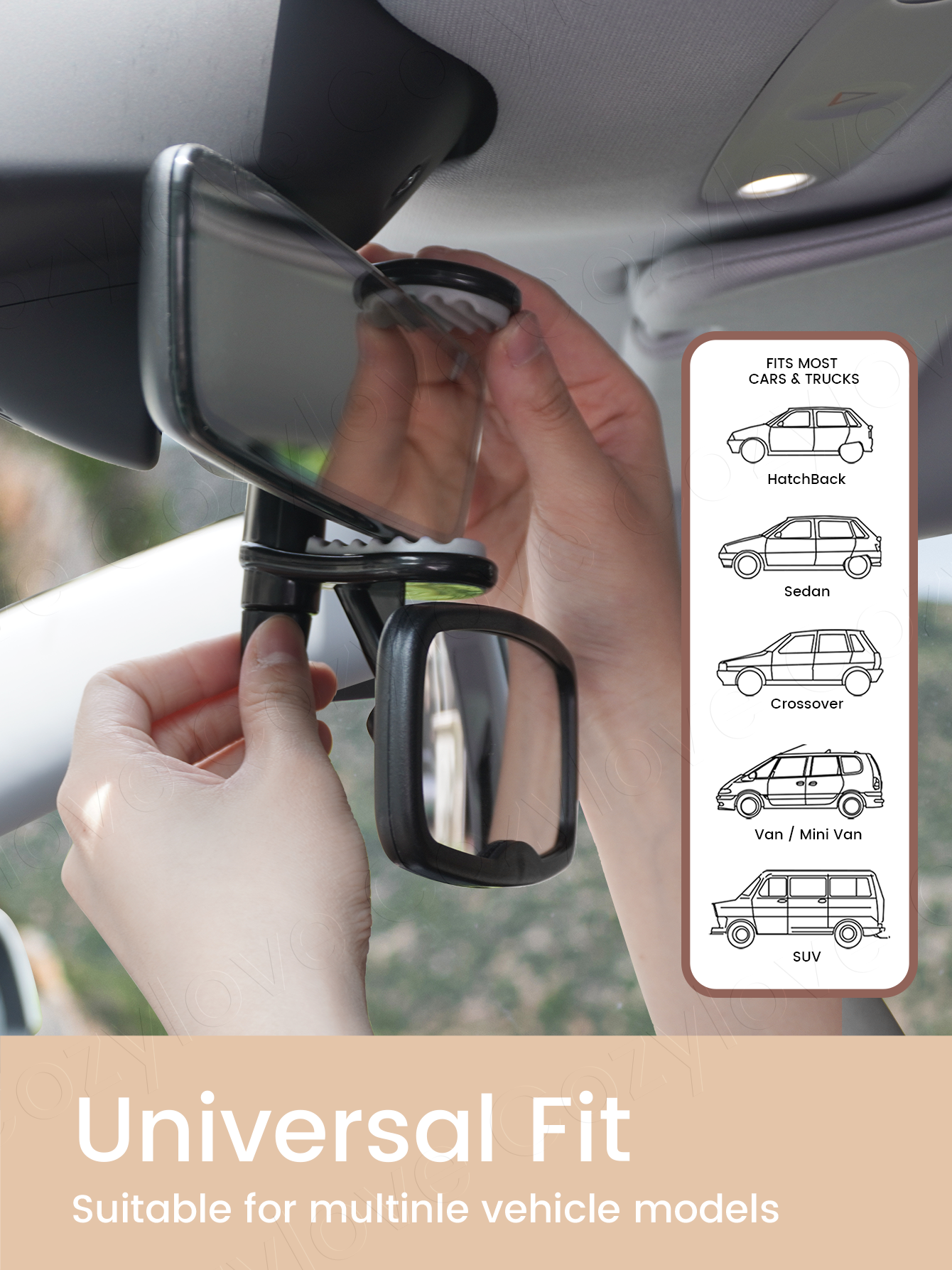 1PC & 2PC Clip-On Baby Car Mir - Car Blind Spot Mirror avis et prix