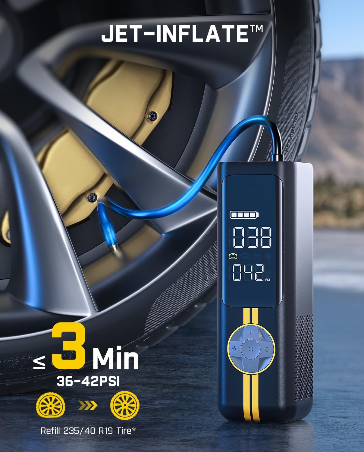 X8 APEX EV Tire Inflator Porta - Car Portable Tire Inflator avis et prix