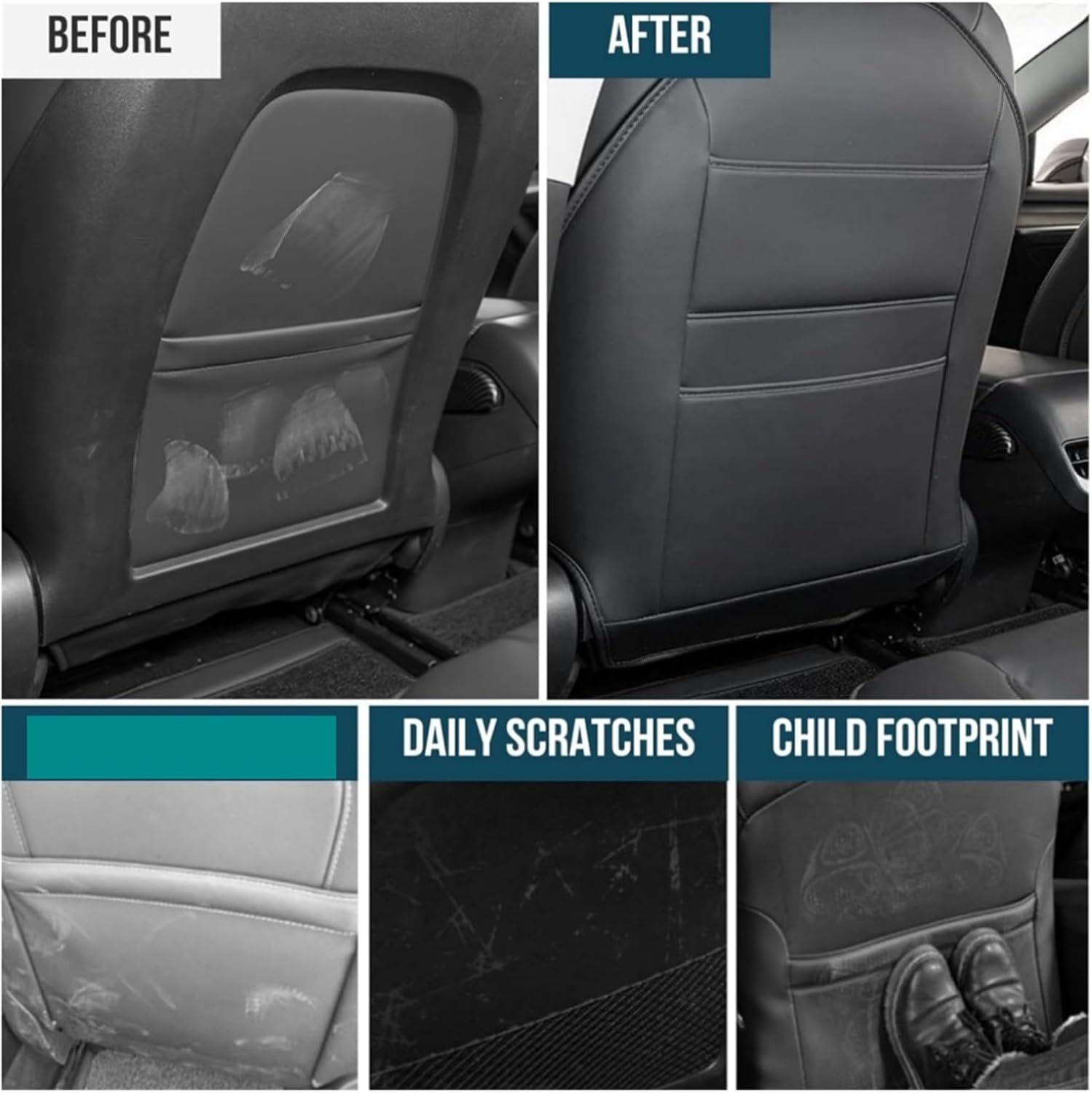 Seat Kick Pad for Tesla Model  - Leather Car Seat Cover avis et prix