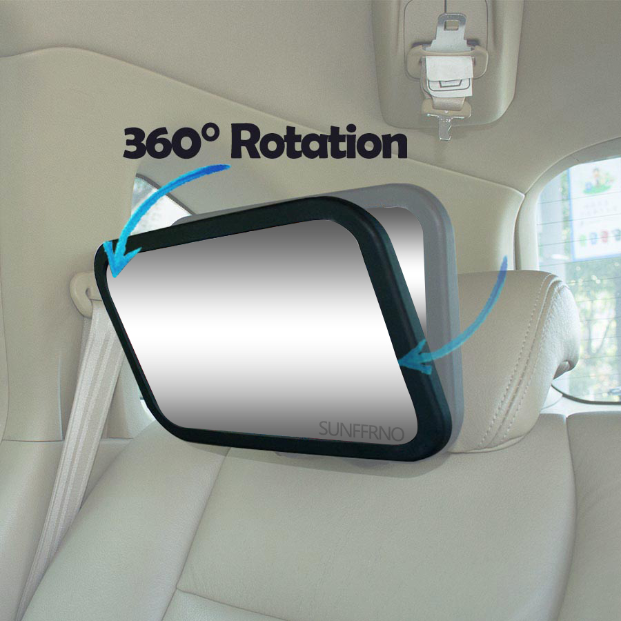 1pc Shatterproof 360 Rotation  - Car Blind Spot Mirror avis et prix