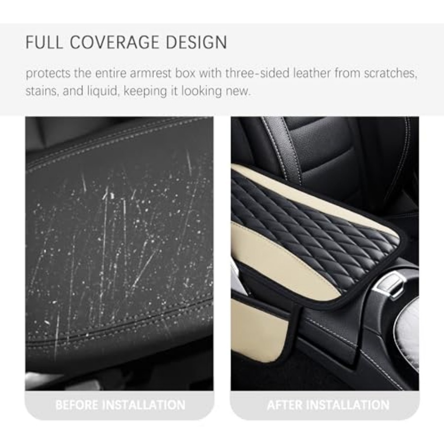 Patchwork Leather Center Conso - Leather Car Seat Cover avis et prix