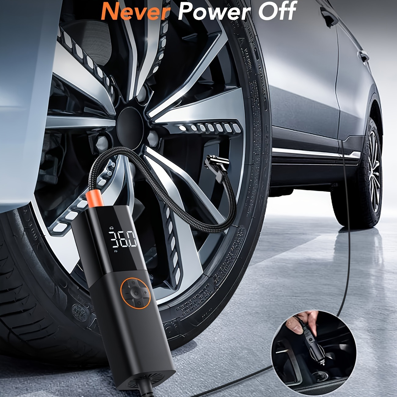 DC12V Corded Car Air Pump Car  - Car Portable Tire Inflator avis et prix