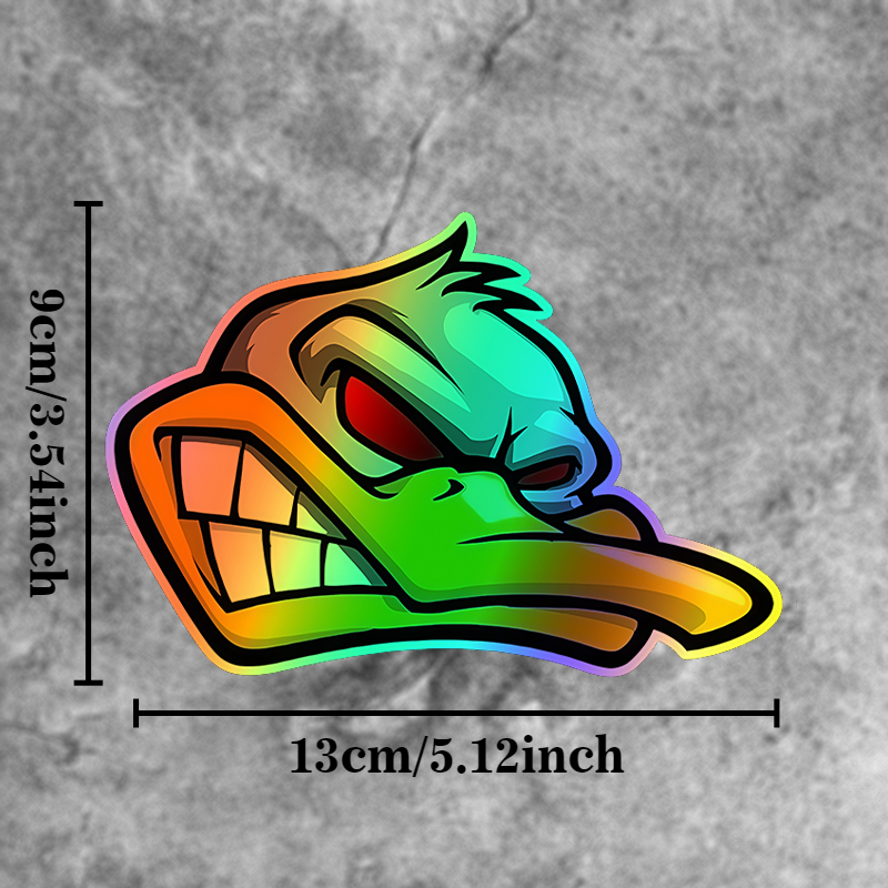 1PC Funny Cartoon Angry Duck H - Car Accessories Outside avis et prix