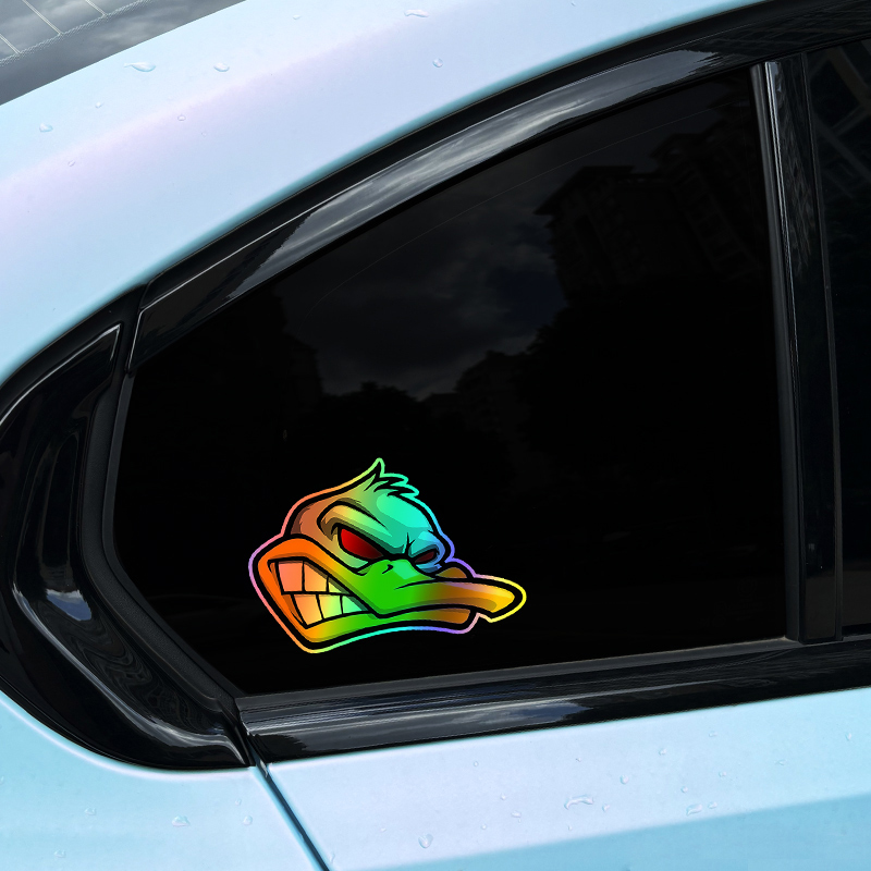 1PC Funny Cartoon Angry Duck H - Car Accessories Outside avis et prix