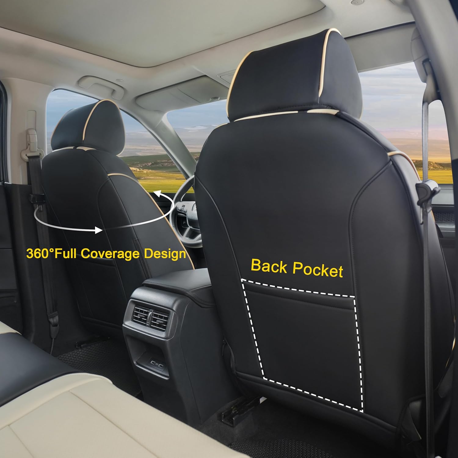 Custom Fit Leather Car Seat Co - Leather Car Seat Cover avis et prix
