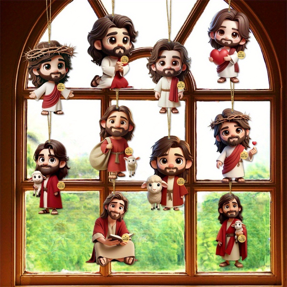 10PCS Jesus Car Ornament 2D Ac - Car Blind Spot Mirror avis et prix