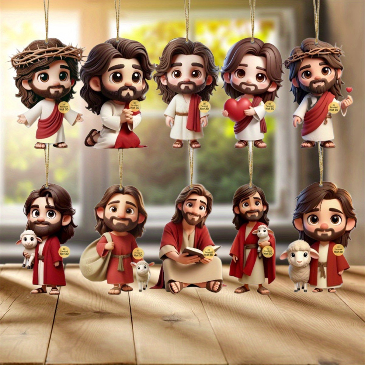 10PCS Jesus Car Ornament 2D Ac - Car Blind Spot Mirror avis et prix