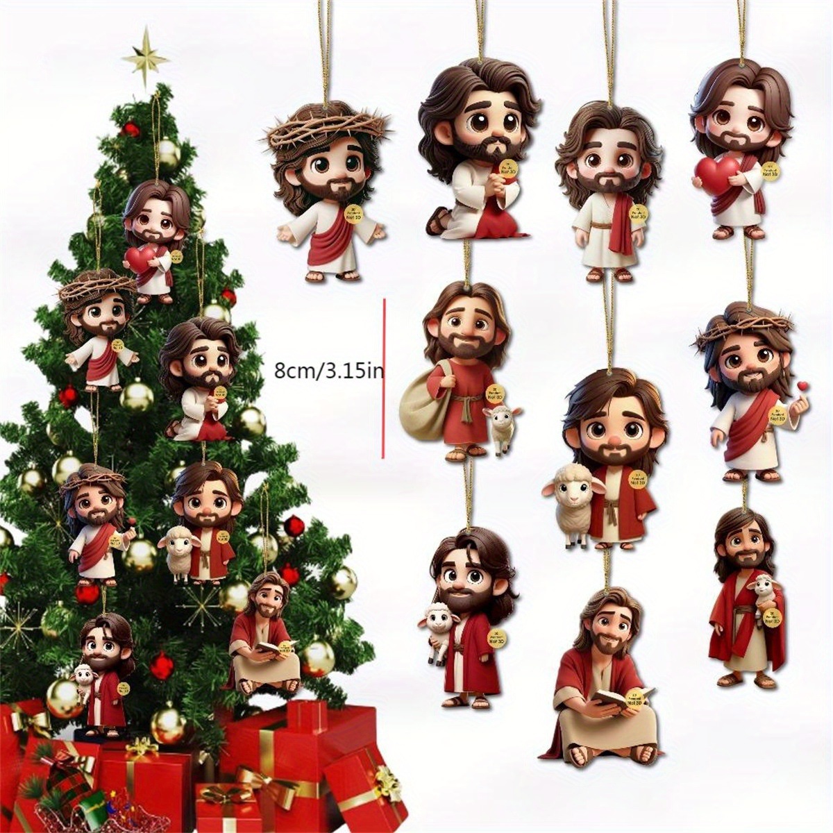 10PCS Jesus Car Ornament 2D Ac - Car Blind Spot Mirror avis et prix