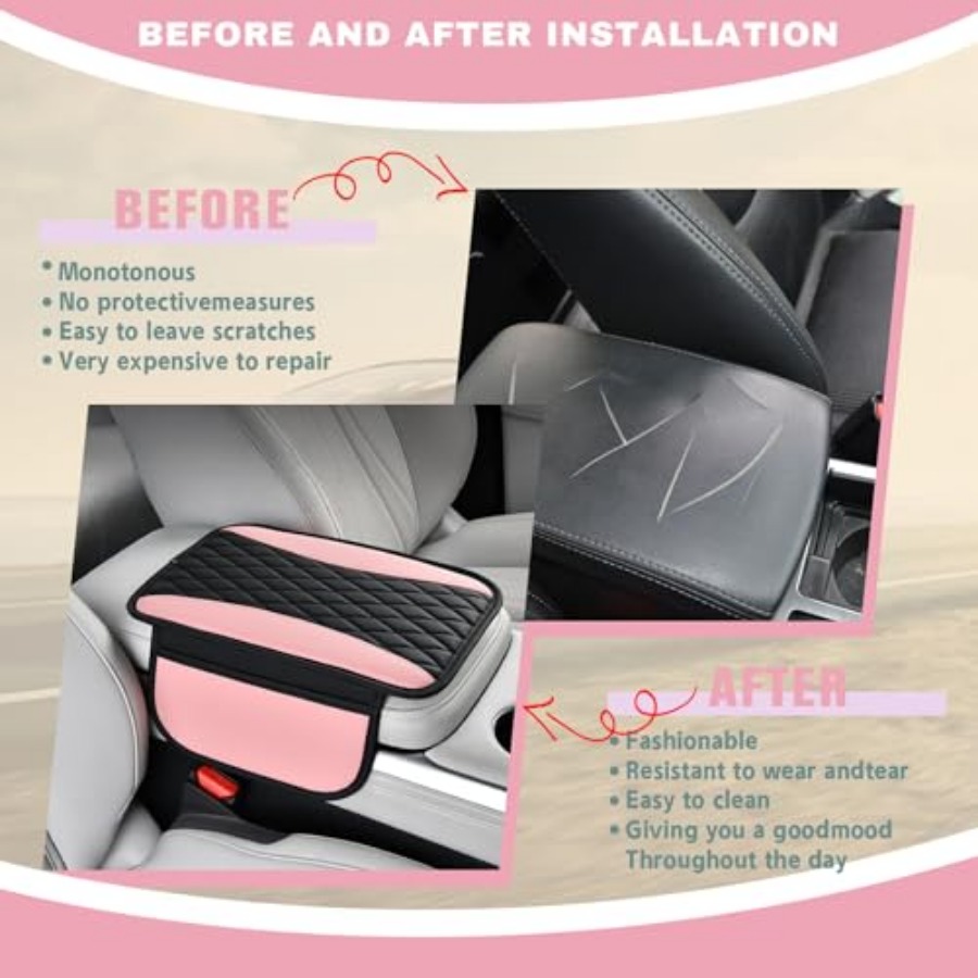 Leather Car Center Console Cov - Leather Car Seat Cover avis et prix