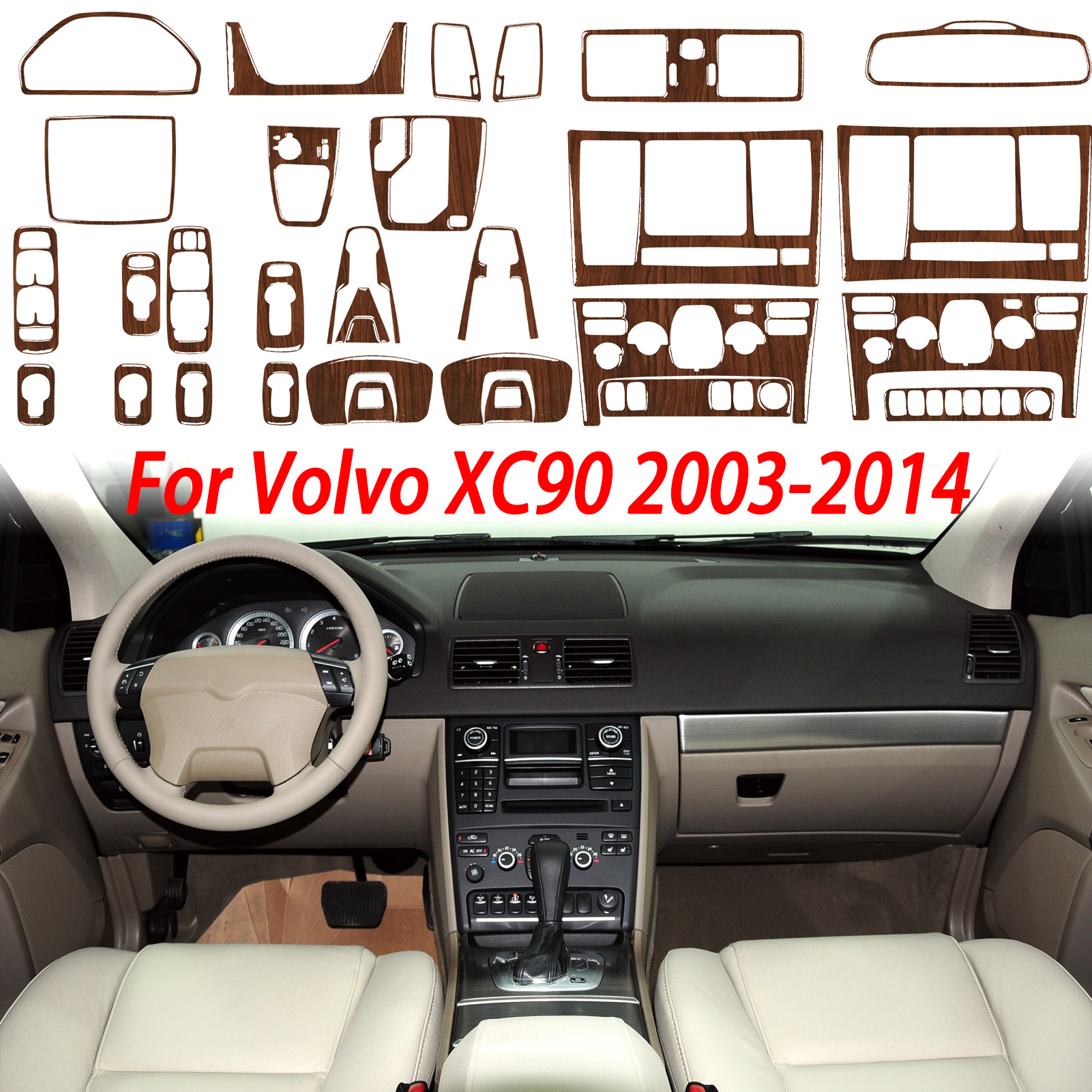 Wood Grain Car Interior Access - Volvo Car Accessories Xc90 avis et prix