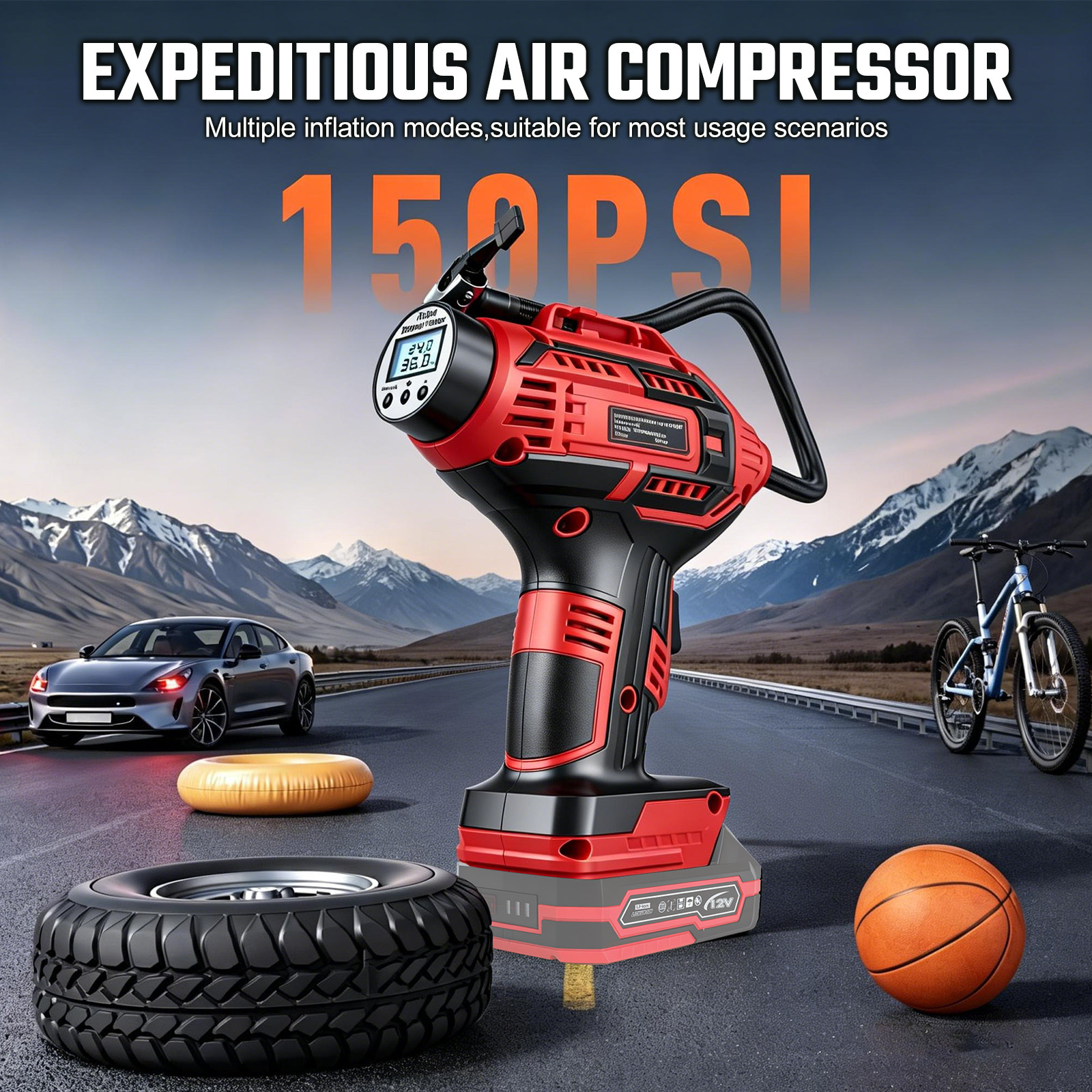 ​​20V Portable Car Tire Inflat - Car Portable Tire Inflator avis et prix