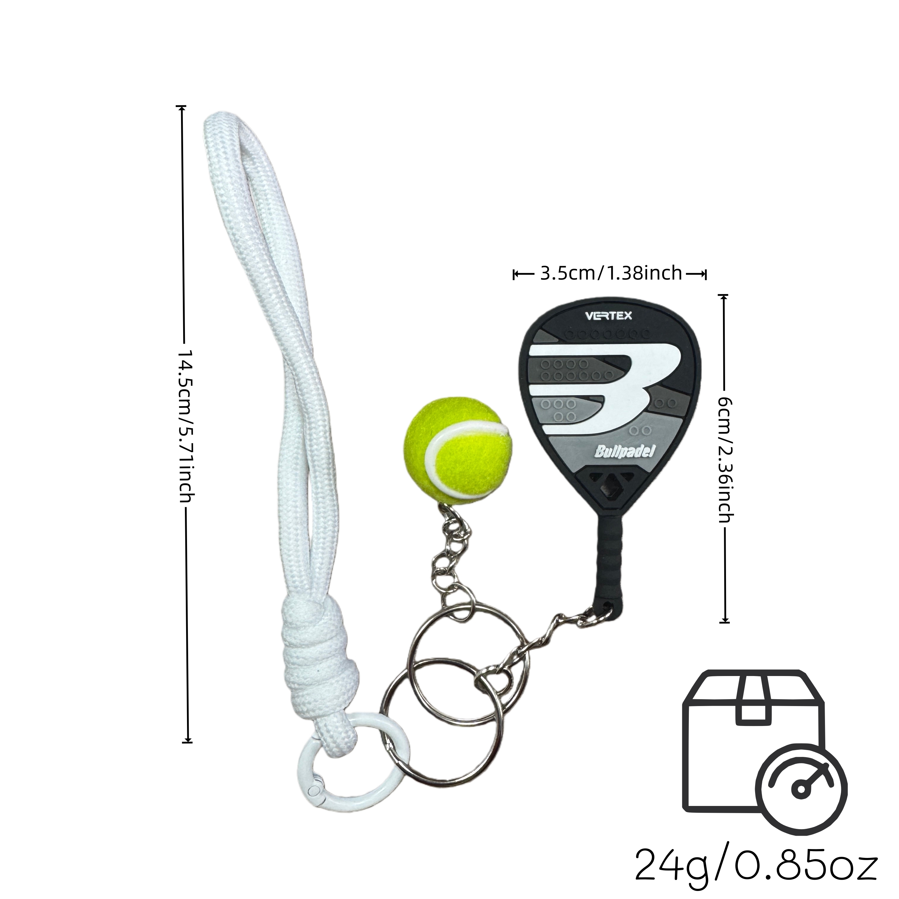 Mini Tennis Racket Keychain, D - Car Accessories You Must Have avis et prix