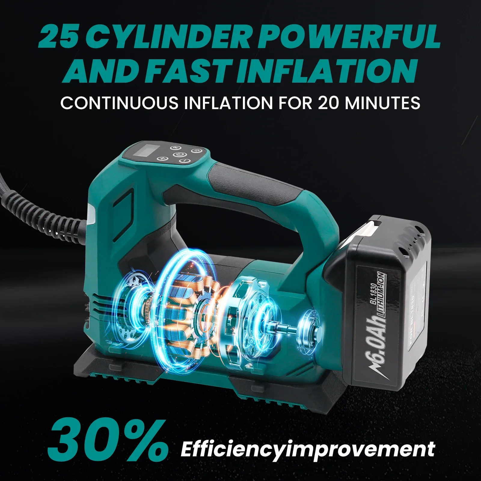 Makita Cordless Air Inflator 1 - Car Portable Tire Inflator avis et prix