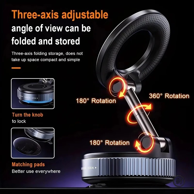 Magnetic Car Phone Holder Vacu - Wireless Car Charger avis et prix
