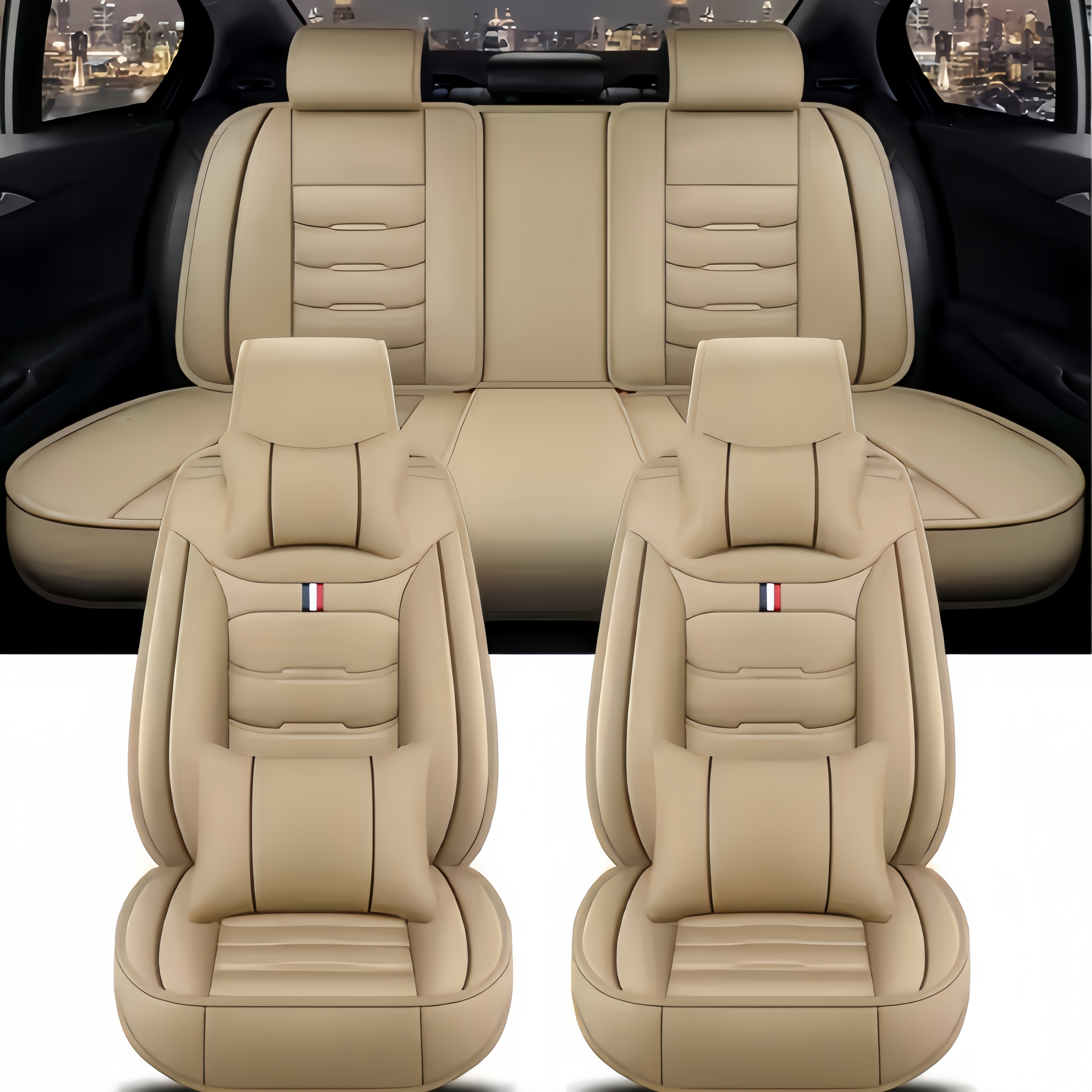 Seat Covers Pu Leather Car Sea - Leather Car Seat Cover avis et prix