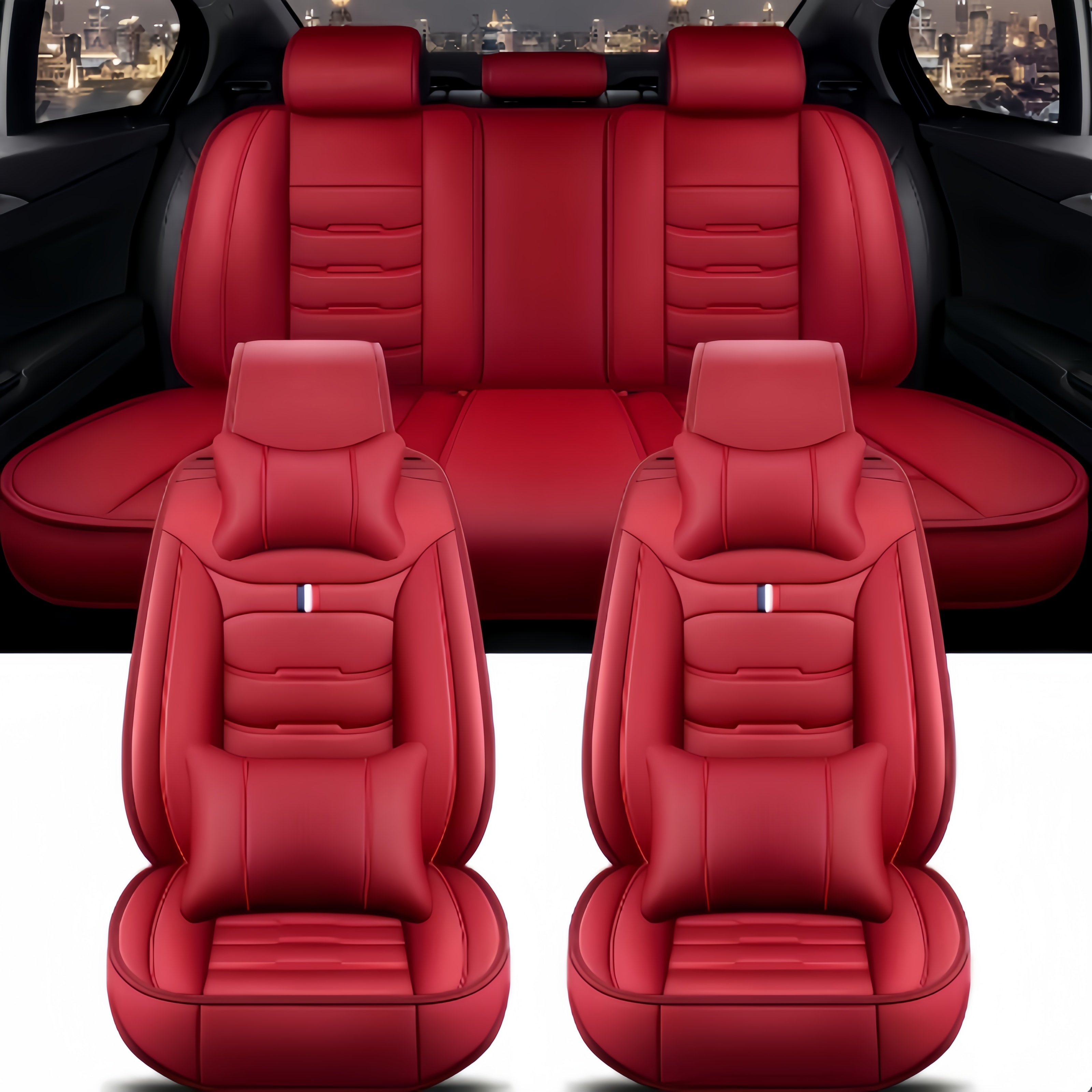 Seat Covers Pu Leather Car Sea - Leather Car Seat Cover avis et prix