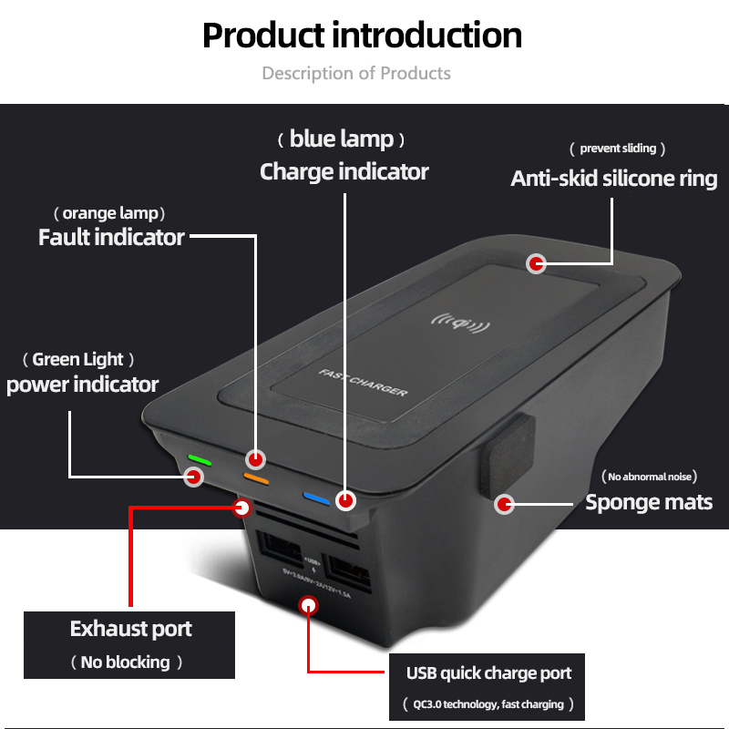 Car wireless charger For volvo - Volvo Car Accessories Xc90 avis et prix
