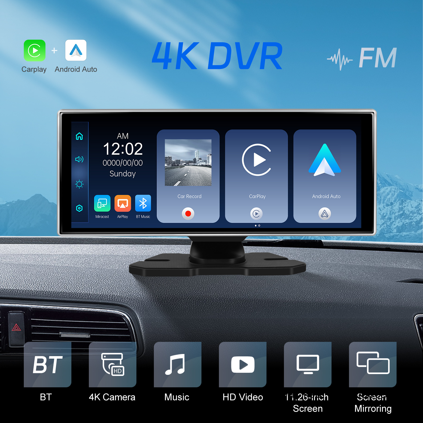 Podofo 11.26'' Portable Wirele - Rear Camera For Car avis et prix