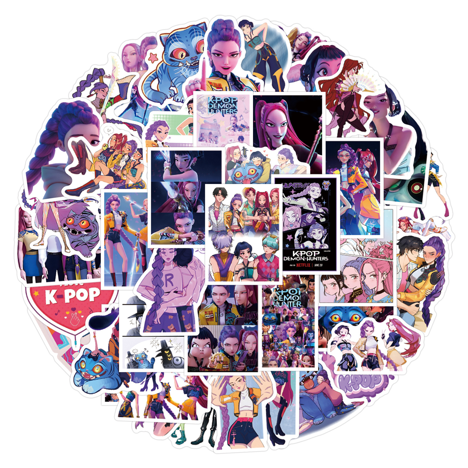 55/110pcs K-Pop Anime cartoon  - Car Accessories Outside avis et prix