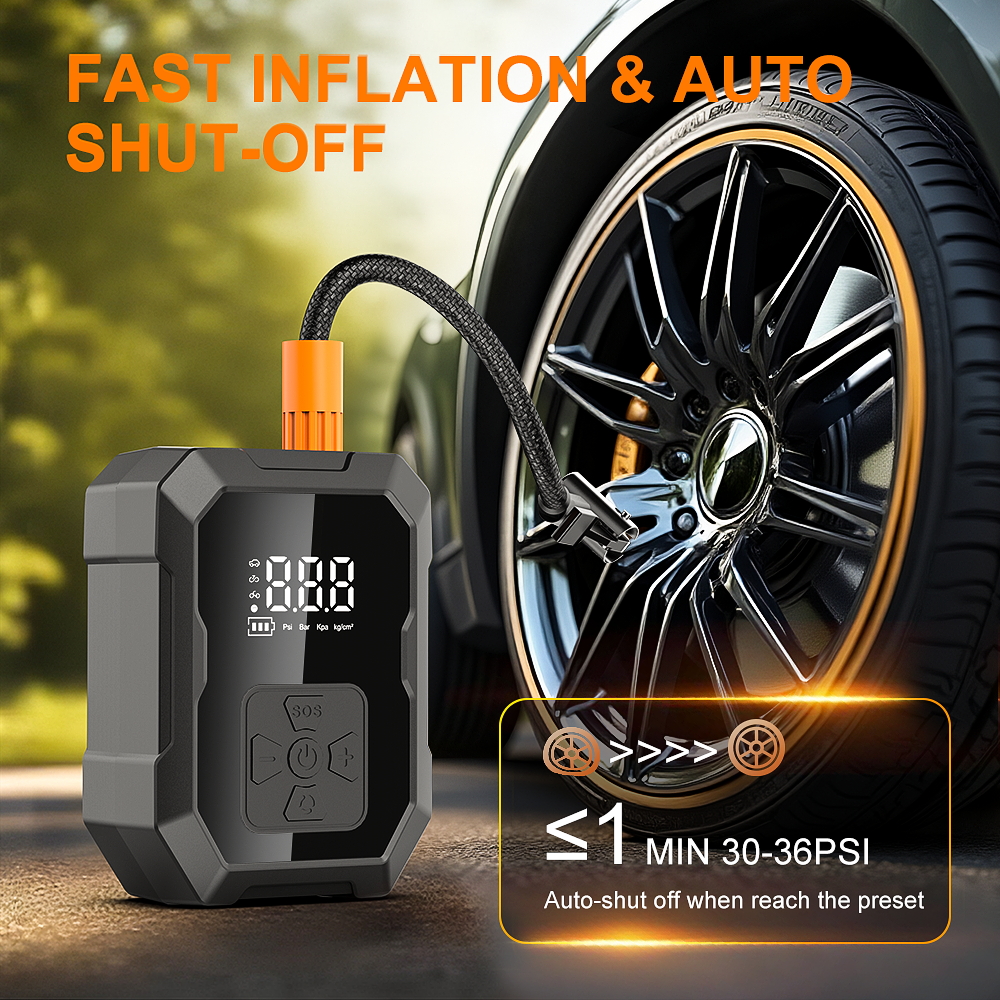 YIJU Mini Air Pump Tire Inflat - Car Portable Tire Inflator avis et prix