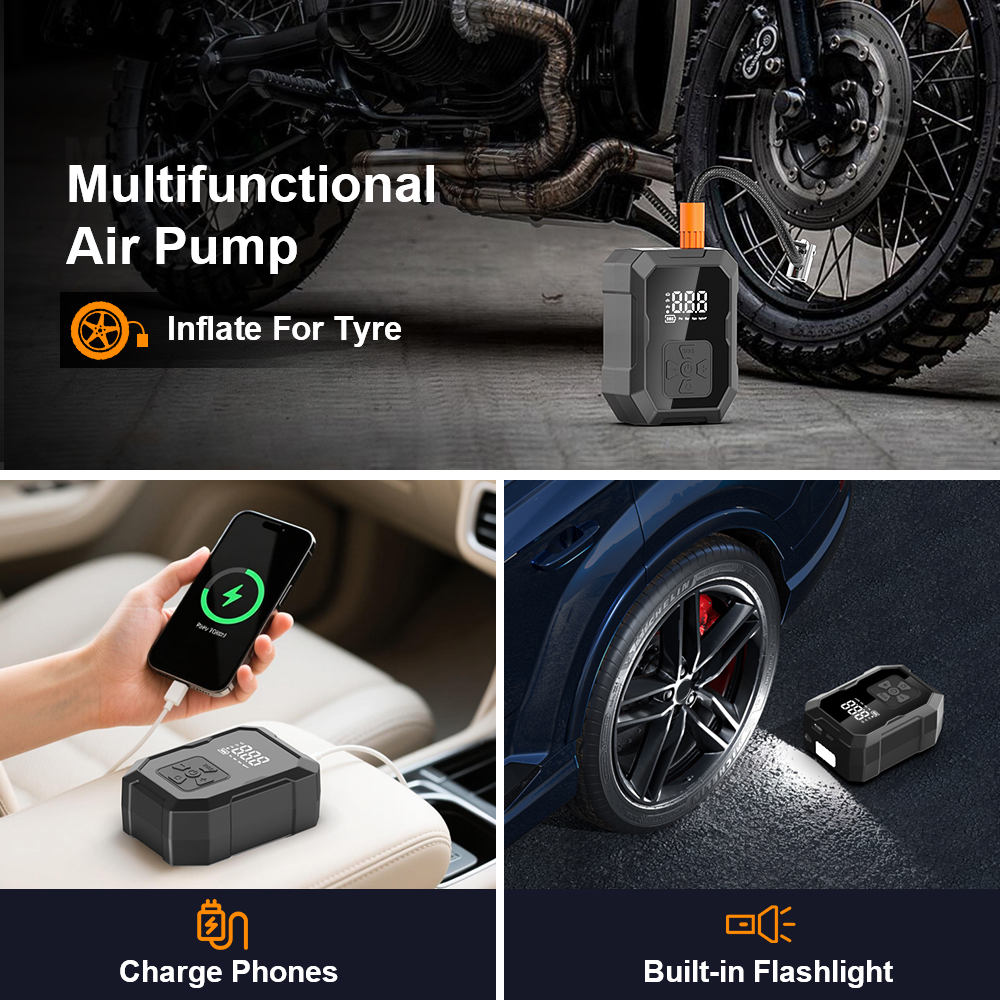 YIJU Mini Air Pump Tire Inflat - Car Portable Tire Inflator avis et prix