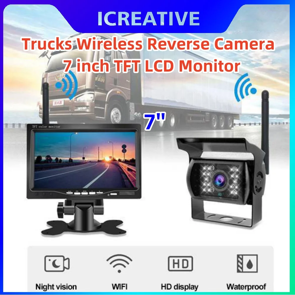 7'' Vehicle Wireless Reverse H - Rear Camera For Car avis et prix