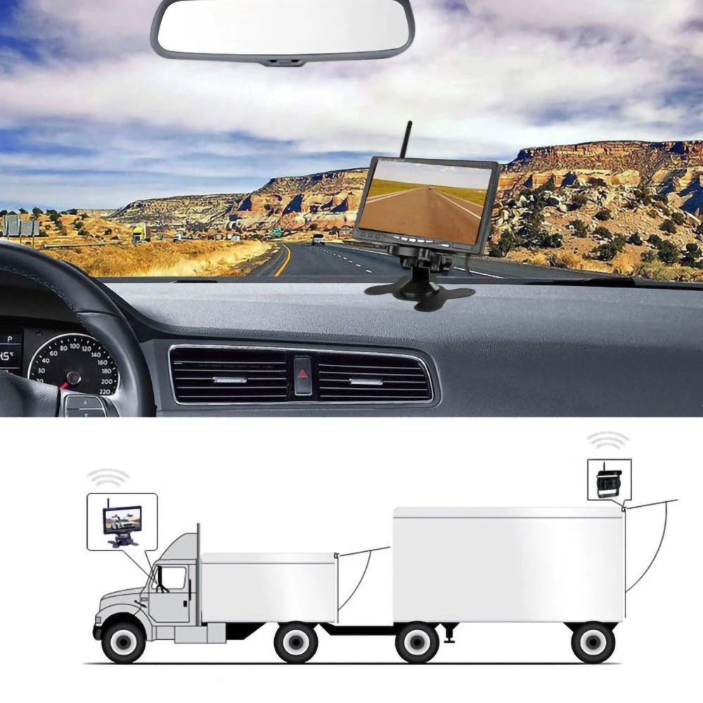 7'' Vehicle Wireless Reverse H - Rear Camera For Car avis et prix
