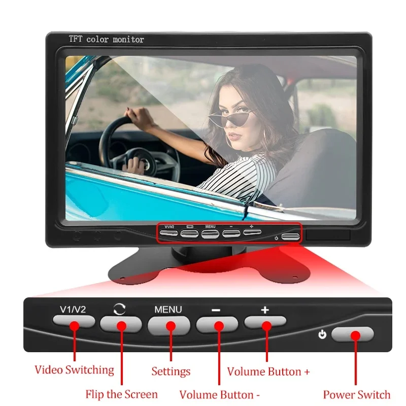 7'' Vehicle Wireless Reverse H - Rear Camera For Car avis et prix